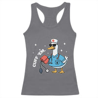 Goose Nurse Racerback Tank Top Cuff Em Cute Nursing Graduation Gift - Wonder Print Shop