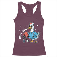 Goose Nurse Racerback Tank Top Cuff Em Cute Nursing Graduation Gift - Wonder Print Shop