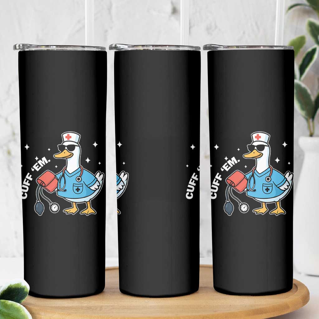 Goose Nurse Skinny Tumbler Cuff Em Cute Nursing Graduation Gift - Wonder Print Shop