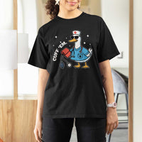 Goose Nurse T Shirt For Women Cuff Em Cute Nursing Graduation Gift - Wonder Print Shop