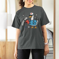 Goose Nurse T Shirt For Women Cuff Em Cute Nursing Graduation Gift - Wonder Print Shop