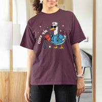 Goose Nurse T Shirt For Women Cuff Em Cute Nursing Graduation Gift - Wonder Print Shop