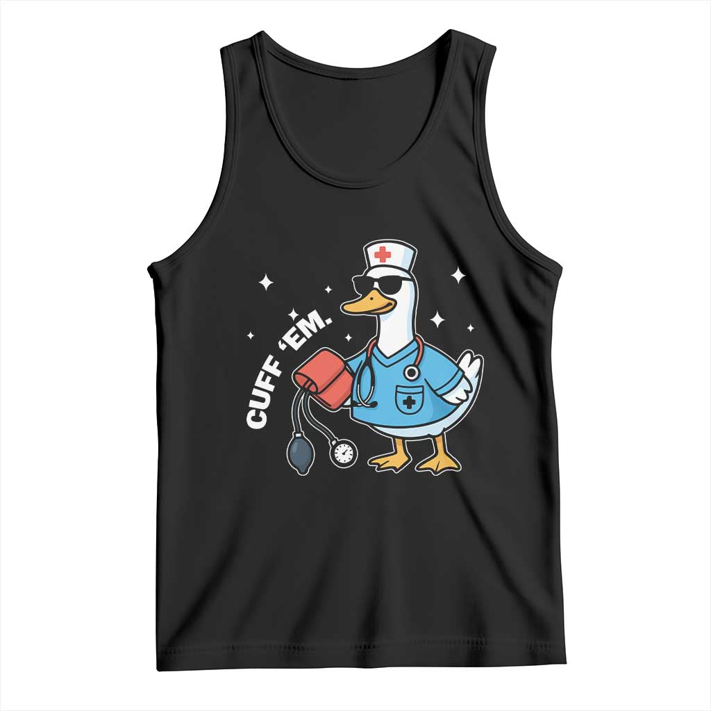 Goose Nurse Tank Top Cuff Em Cute Nursing Graduation Gift - Wonder Print Shop