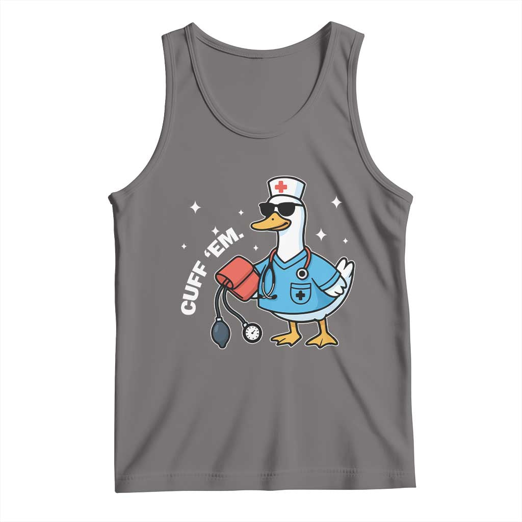 Goose Nurse Tank Top Cuff Em Cute Nursing Graduation Gift - Wonder Print Shop