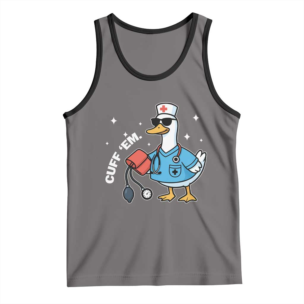 Goose Nurse Tank Top Cuff Em Cute Nursing Graduation Gift - Wonder Print Shop