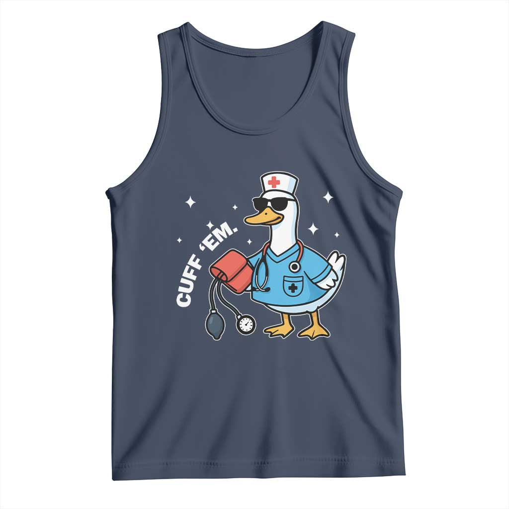 Goose Nurse Tank Top Cuff Em Cute Nursing Graduation Gift - Wonder Print Shop