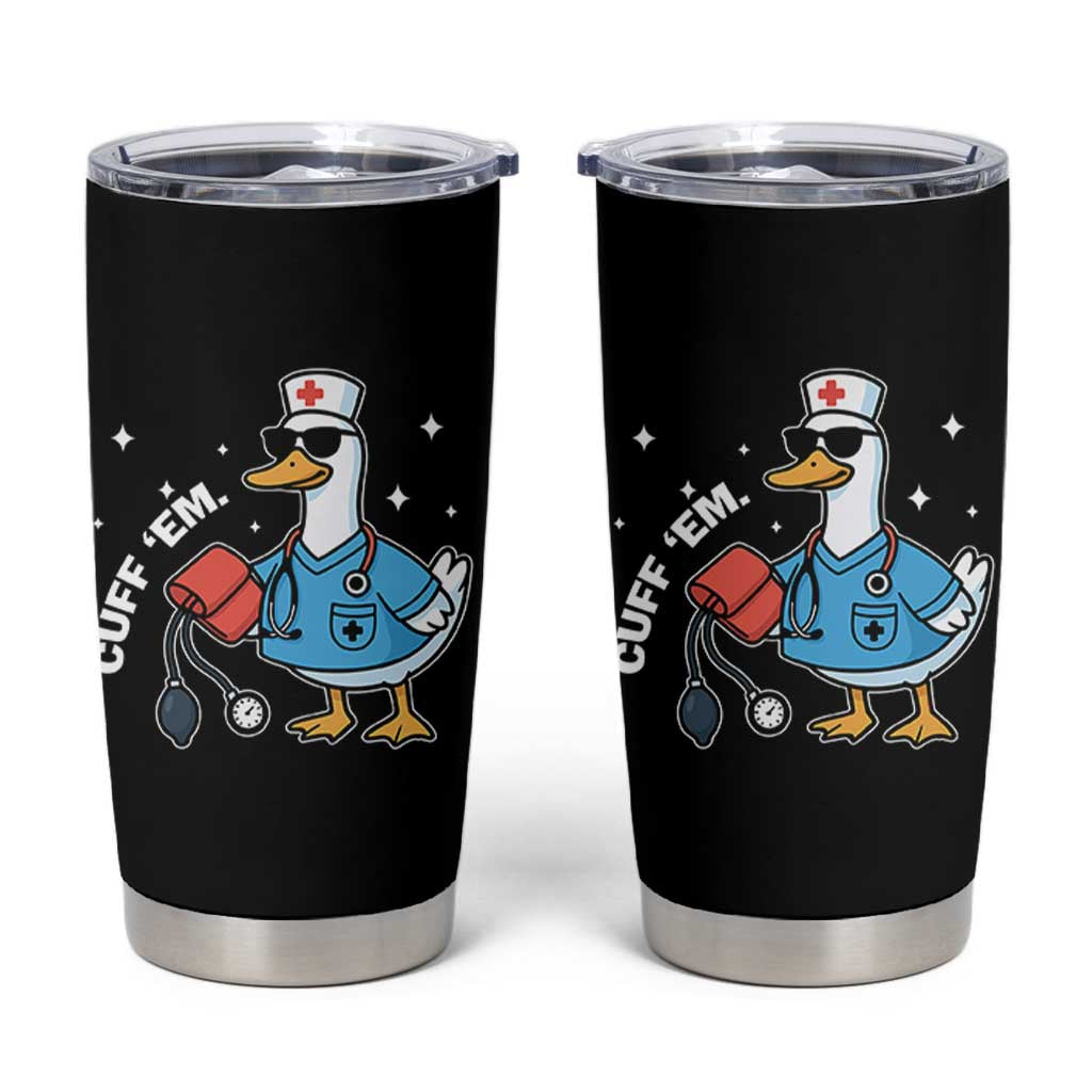 Goose Nurse Tumbler Cup Cuff Em Cute Nursing Graduation Gift - Wonder Print Shop
