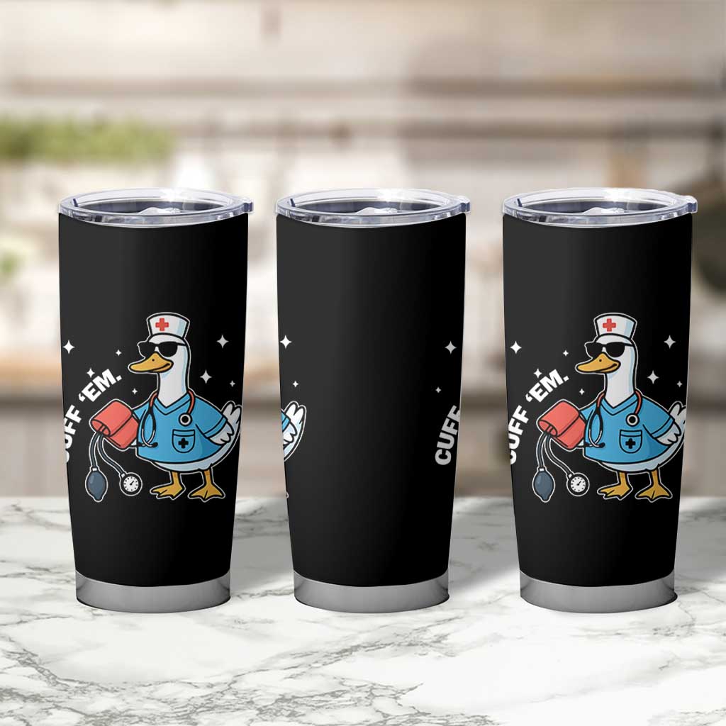 Goose Nurse Tumbler Cup Cuff Em Cute Nursing Graduation Gift - Wonder Print Shop