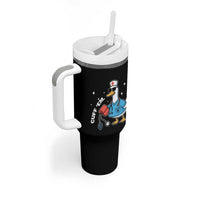 Goose Nurse Tumbler With Handle Cuff Em Cute Nursing Graduation Gift - Wonder Print Shop