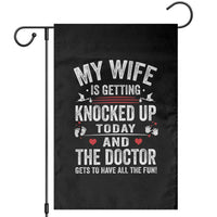IVF Dad Garden Flag Wife Knocked Up For Embryo Transfer Day - Wonder Print Shop