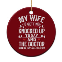 IVF Dad Ceramic Ornament Wife Knocked Up For Embryo Transfer Day - Wonder Print Shop