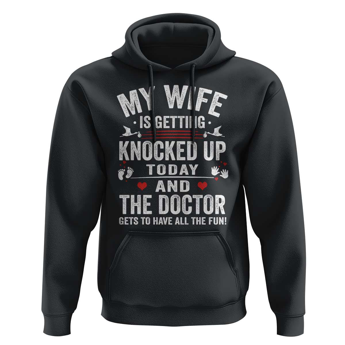 IVF Dad Hoodie Wife Knocked Up For Embryo Transfer Day - Wonder Print Shop