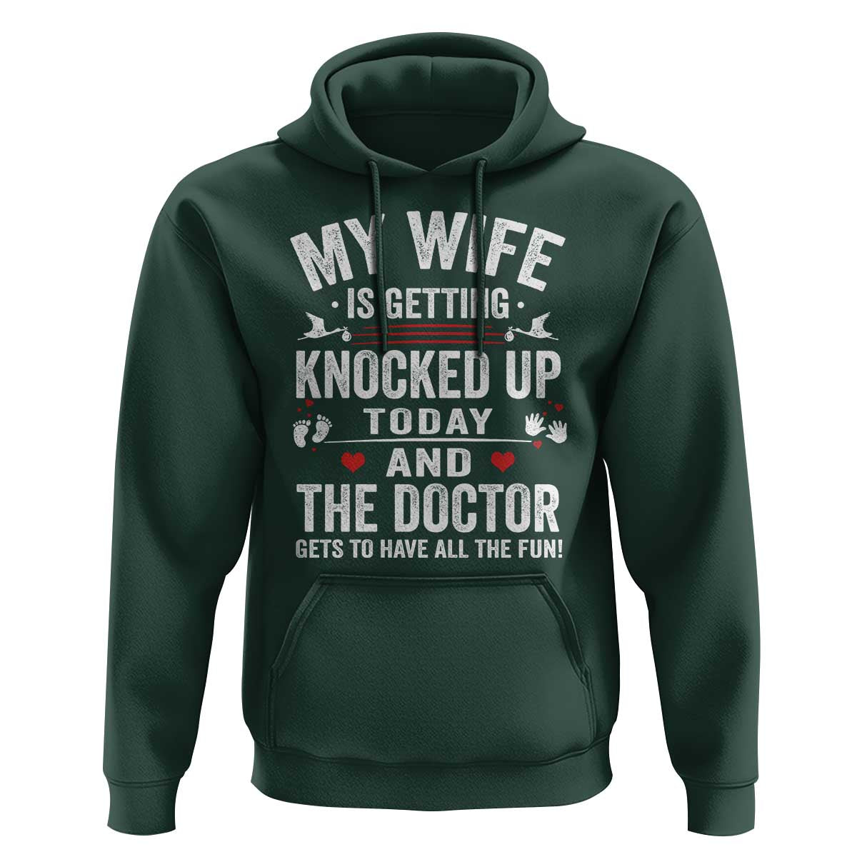 IVF Dad Hoodie Wife Knocked Up For Embryo Transfer Day - Wonder Print Shop