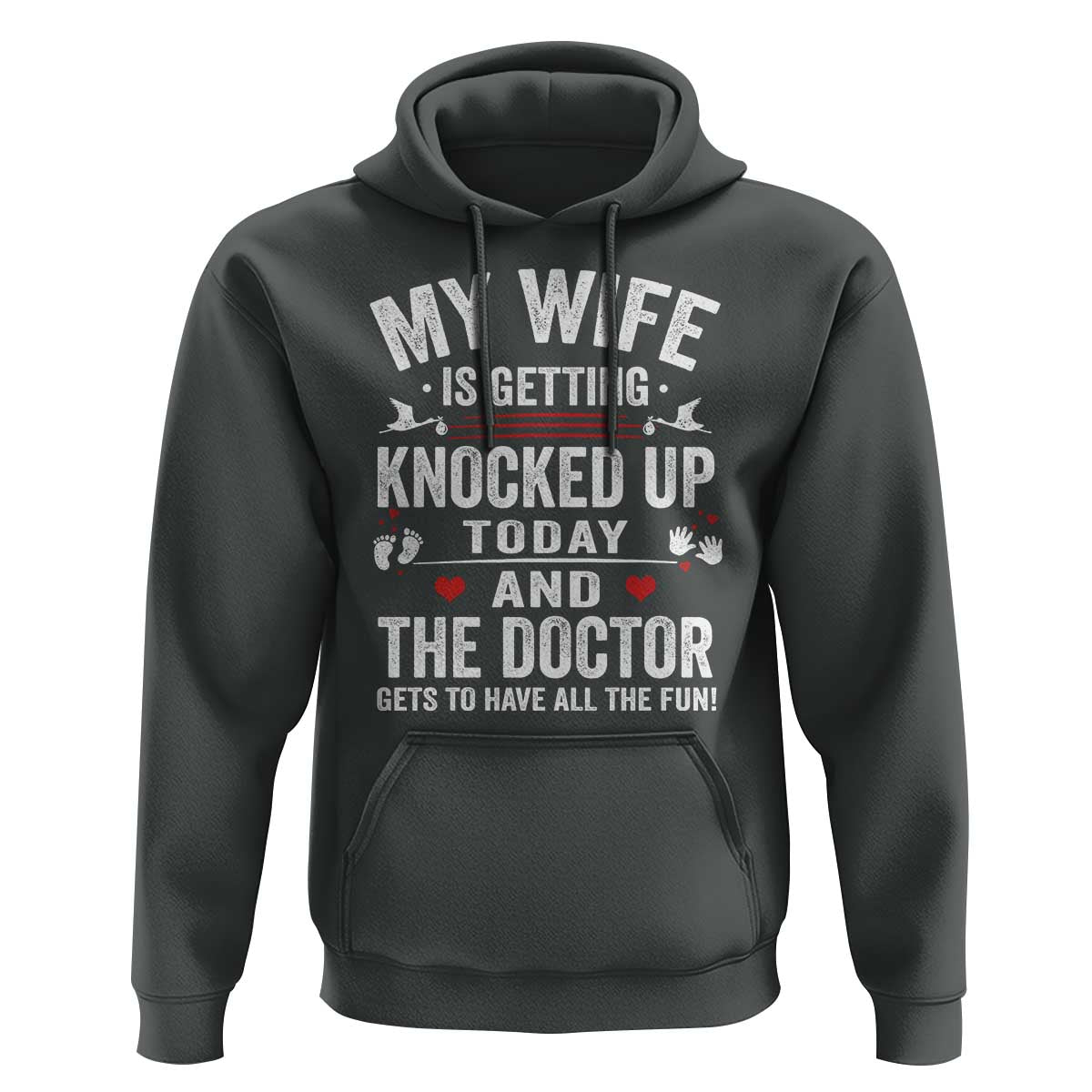 IVF Dad Hoodie Wife Knocked Up For Embryo Transfer Day - Wonder Print Shop