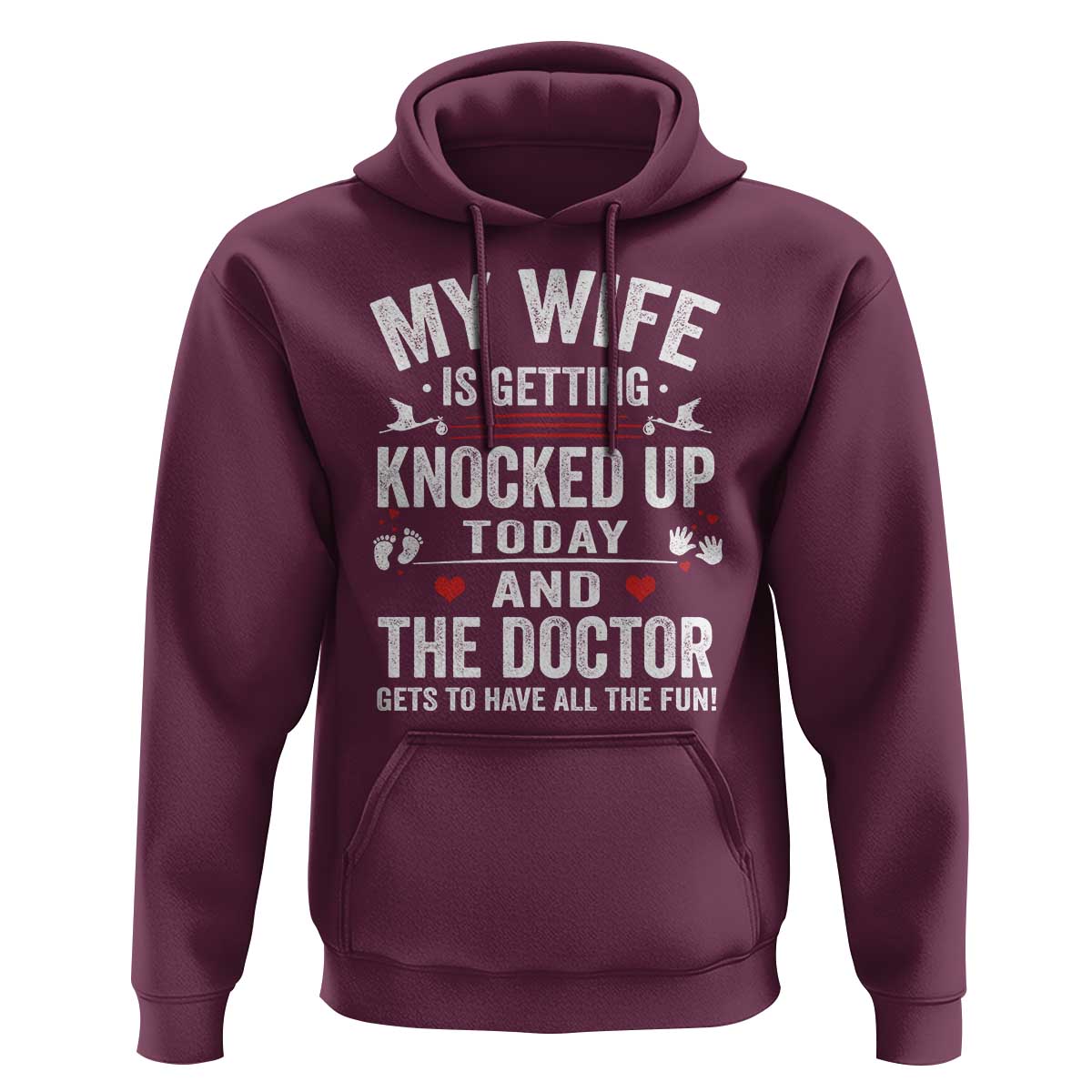 IVF Dad Hoodie Wife Knocked Up For Embryo Transfer Day - Wonder Print Shop
