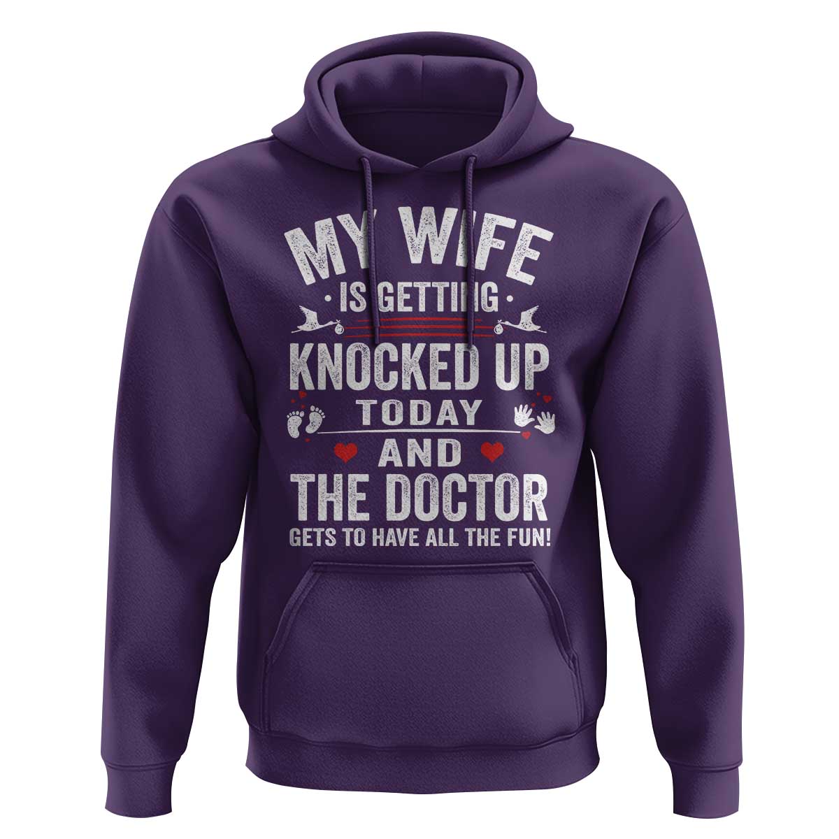 IVF Dad Hoodie Wife Knocked Up For Embryo Transfer Day - Wonder Print Shop