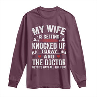 IVF Dad Long Sleeve Shirt Wife Knocked Up For Embryo Transfer Day - Wonder Print Shop