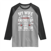 IVF Dad Raglan Shirt Wife Knocked Up For Embryo Transfer Day - Wonder Print Shop