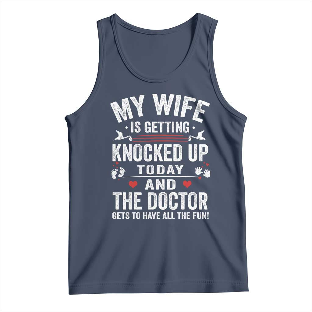 IVF Dad Tank Top Wife Knocked Up For Embryo Transfer Day - Wonder Print Shop
