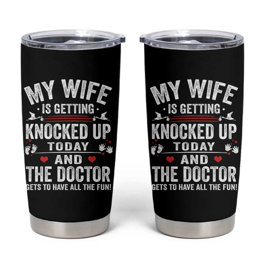 IVF Dad Tumbler Cup Wife Knocked Up For Embryo Transfer Day - Wonder Print Shop