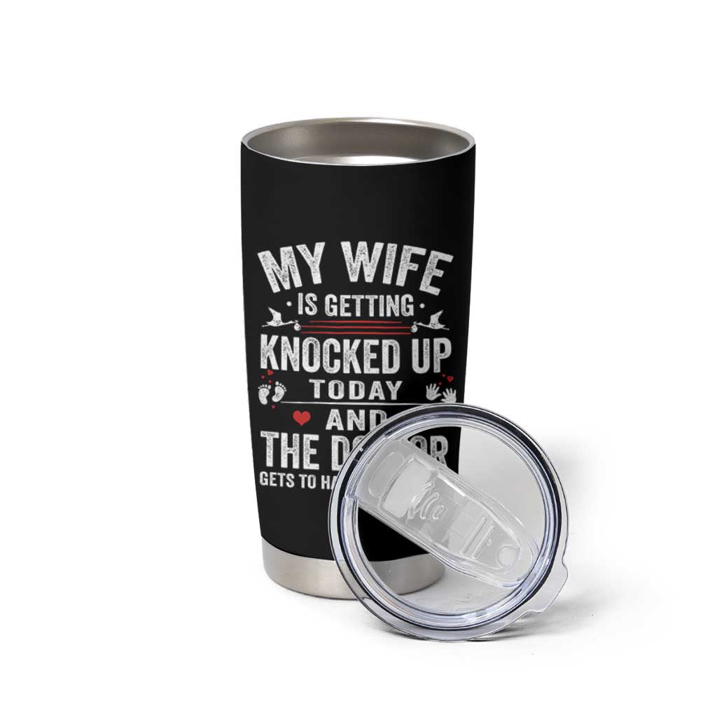 IVF Dad Tumbler Cup Wife Knocked Up For Embryo Transfer Day - Wonder Print Shop