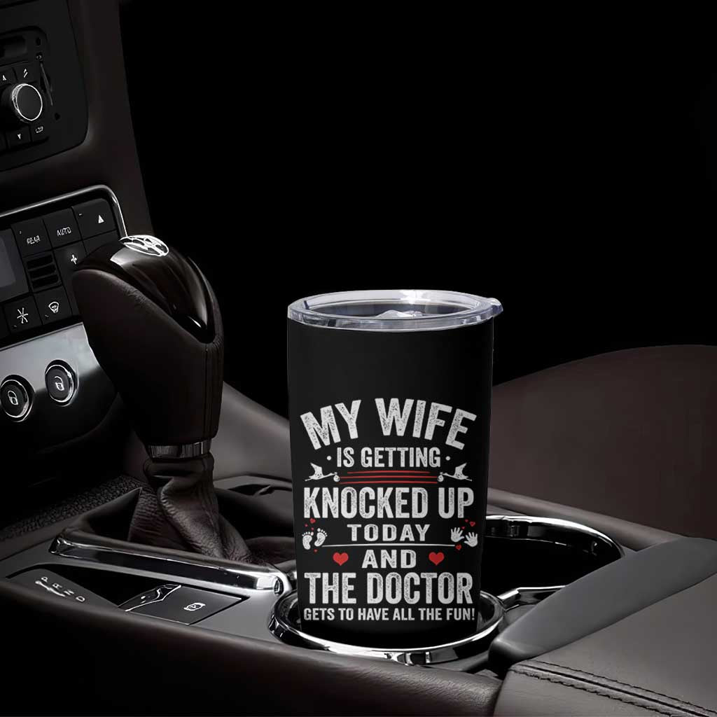 IVF Dad Tumbler Cup Wife Knocked Up For Embryo Transfer Day - Wonder Print Shop