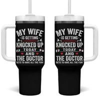 IVF Dad Tumbler With Handle Wife Knocked Up For Embryo Transfer Day - Wonder Print Shop