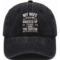 IVF Dad Washed Cotton Baseball Cap Wife Knocked Up For Embryo Transfer Day