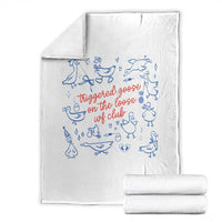 Funny IVF Throw Blanket Triggered Goose On The Loose Infertility Support - Wonder Print Shop