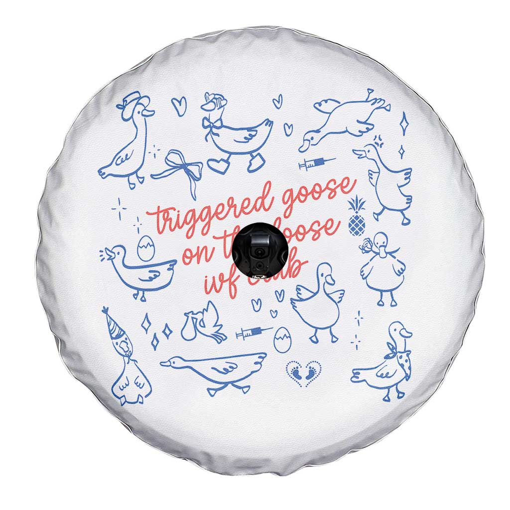 Funny IVF Spare Tire Cover Triggered Goose On The Loose Infertility Support - Wonder Print Shop