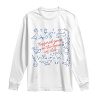 Funny IVF Long Sleeve Shirt Triggered Goose On The Loose Infertility Support - Wonder Print Shop
