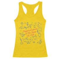 Funny IVF Racerback Tank Top Triggered Goose On The Loose Infertility Support - Wonder Print Shop