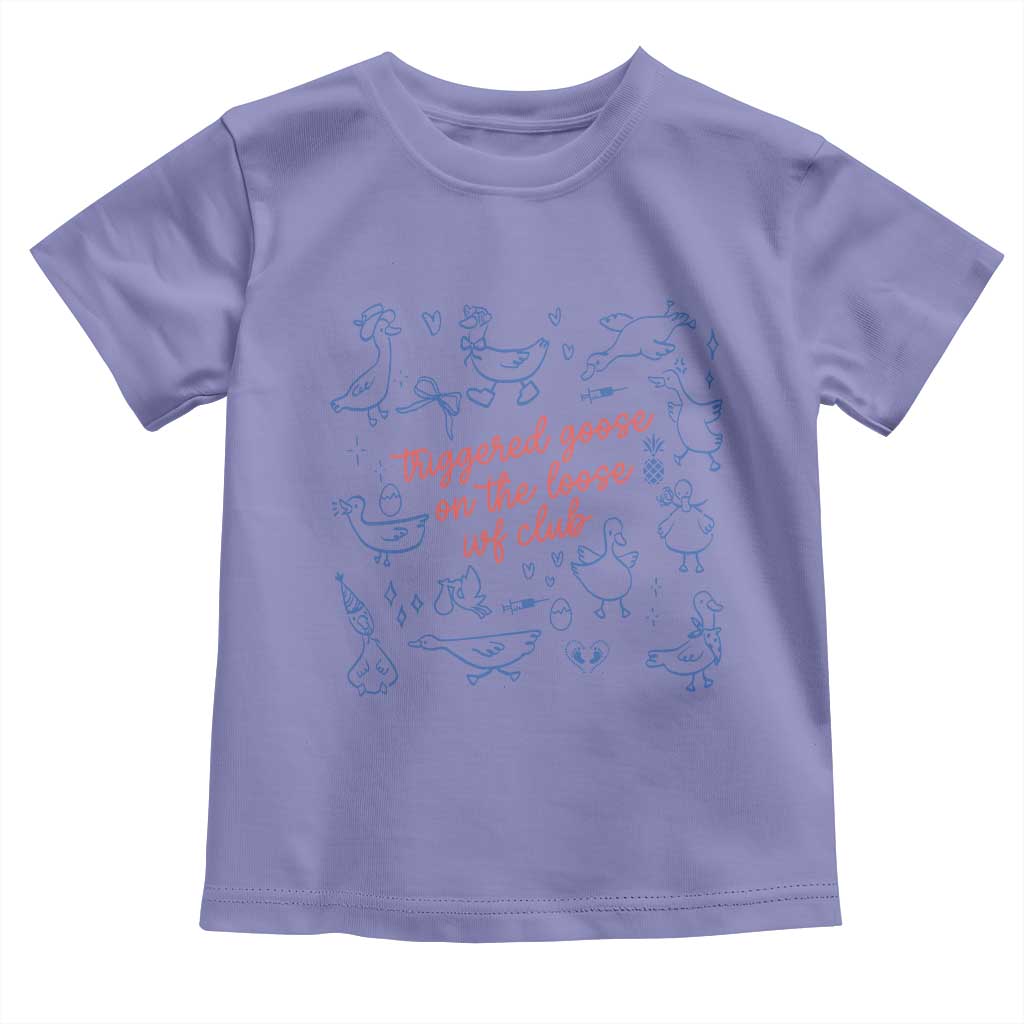 Funny IVF Toddler T Shirt Triggered Goose On The Loose Infertility Support - Wonder Print Shop
