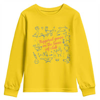 Funny IVF Youth Sweatshirt Triggered Goose On The Loose Infertility Support - Wonder Print Shop