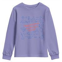 Funny IVF Youth Sweatshirt Triggered Goose On The Loose Infertility Support - Wonder Print Shop