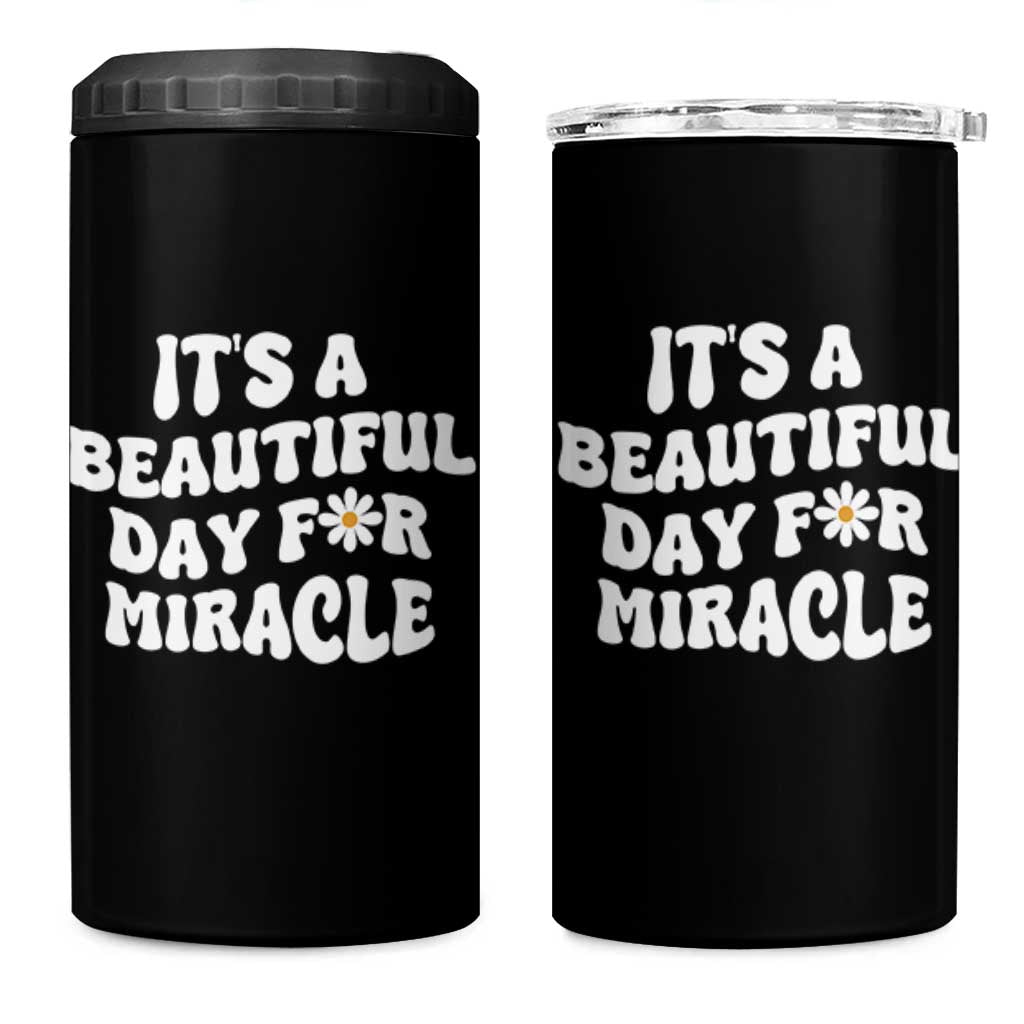 IVF Miracle 4 in 1 Can Cooler Tumbler Transfer Day Infertility Support Gift - Wonder Print Shop