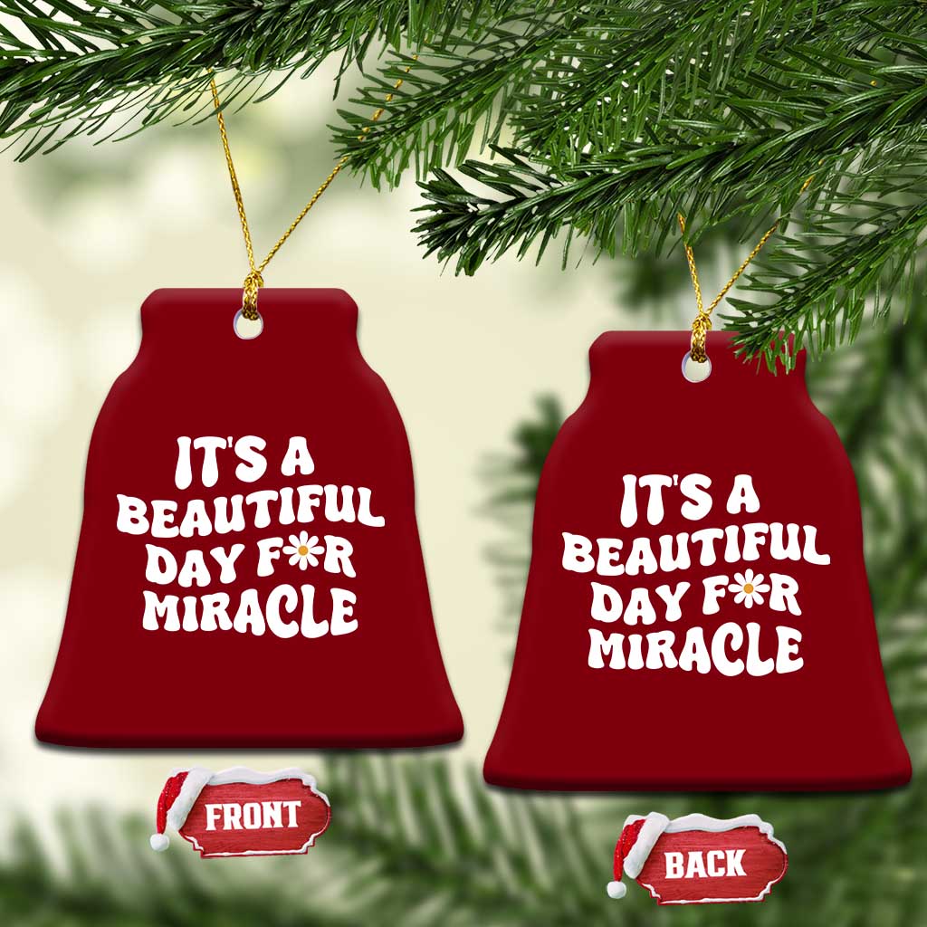 IVF Miracle Ceramic Ornament Transfer Day Infertility Support Gift - Wonder Print Shop