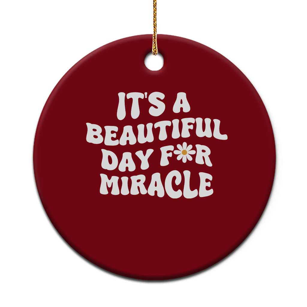 IVF Miracle Ceramic Ornament Transfer Day Infertility Support Gift - Wonder Print Shop