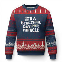 IVF Miracle Ugly Christmas Sweater Transfer Day Infertility Support Gift - Wonder Print Shop