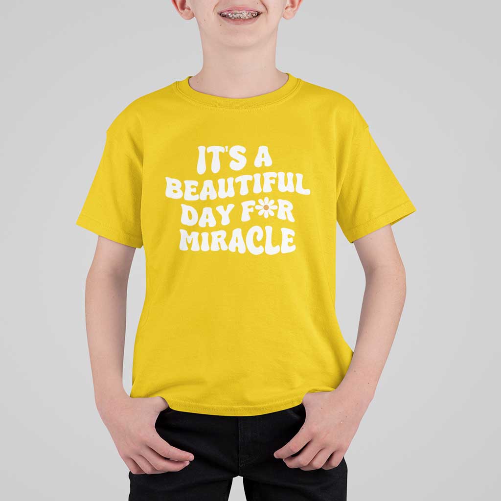 IVF Miracle T Shirt For Kid Transfer Day Infertility Support Gift - Wonder Print Shop