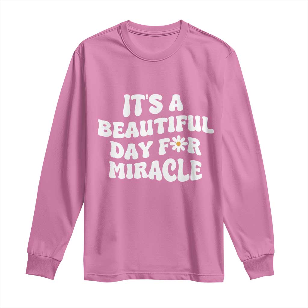 IVF Miracle Long Sleeve Shirt Transfer Day Infertility Support Gift - Wonder Print Shop