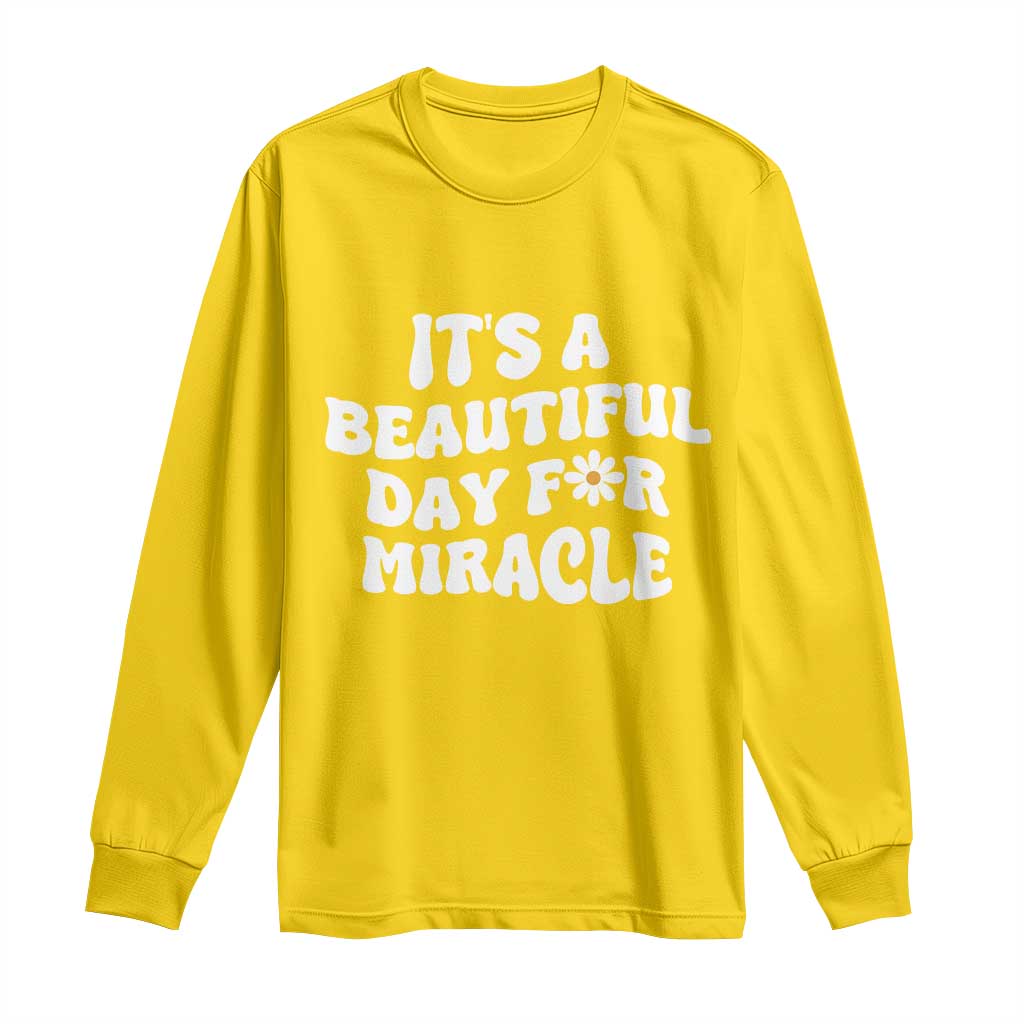 IVF Miracle Long Sleeve Shirt Transfer Day Infertility Support Gift - Wonder Print Shop