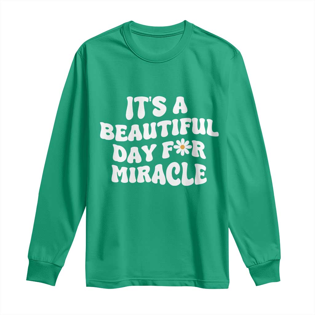 IVF Miracle Long Sleeve Shirt Transfer Day Infertility Support Gift - Wonder Print Shop