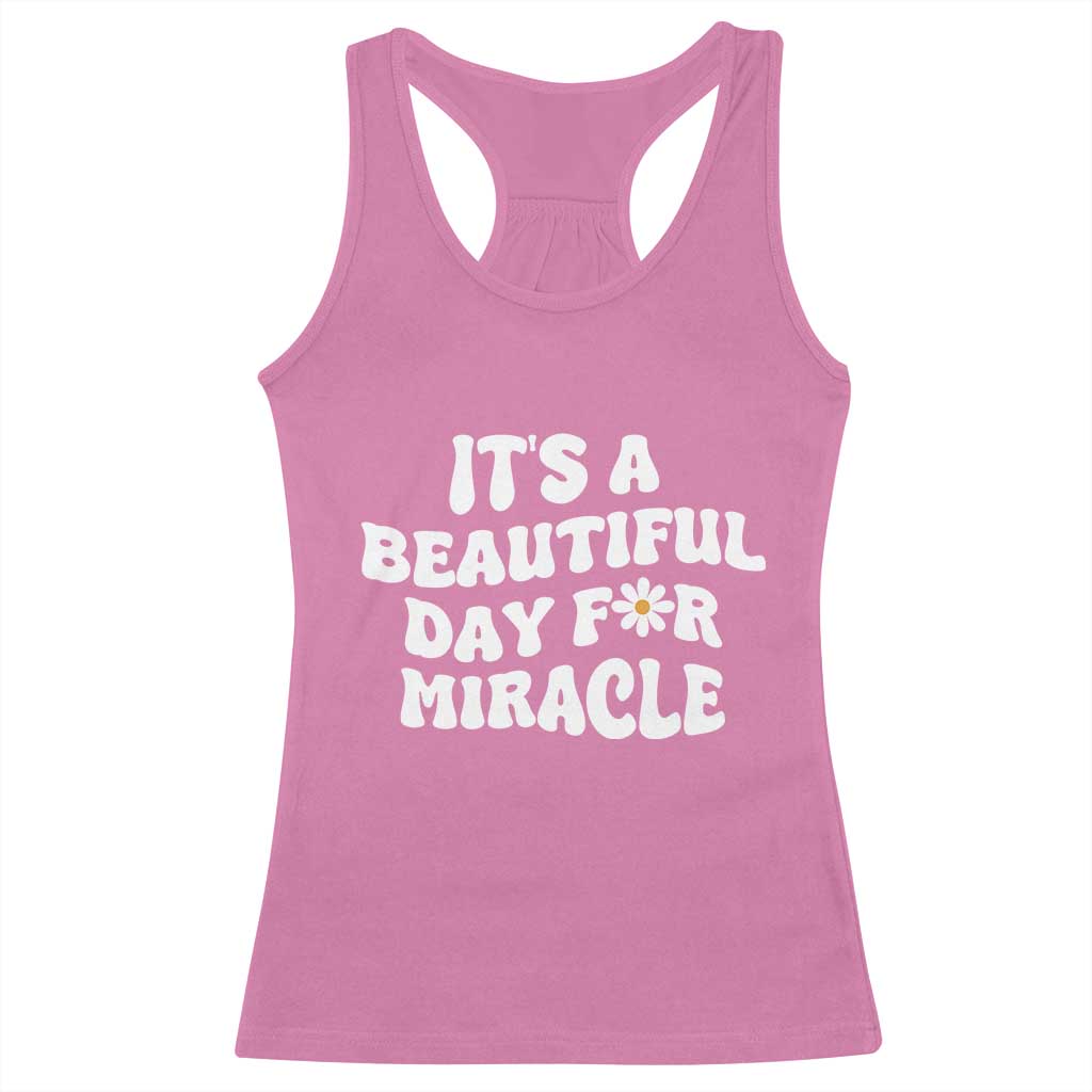 IVF Miracle Racerback Tank Top Transfer Day Infertility Support Gift - Wonder Print Shop