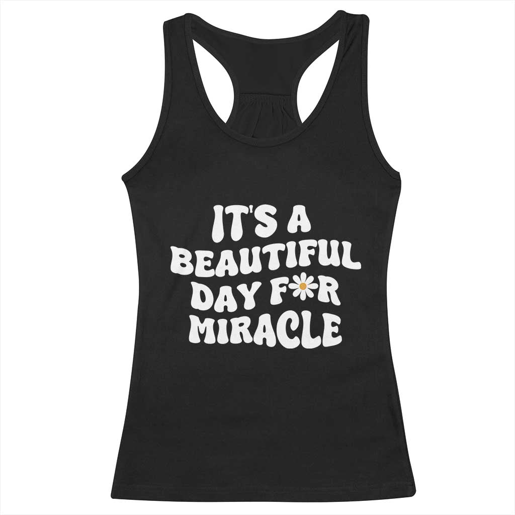 IVF Miracle Racerback Tank Top Transfer Day Infertility Support Gift - Wonder Print Shop