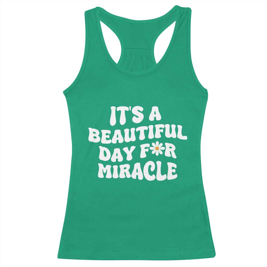 IVF Miracle Racerback Tank Top Transfer Day Infertility Support Gift - Wonder Print Shop