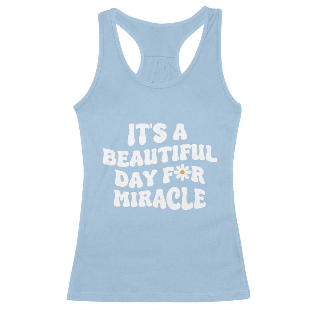 IVF Miracle Racerback Tank Top Transfer Day Infertility Support Gift - Wonder Print Shop