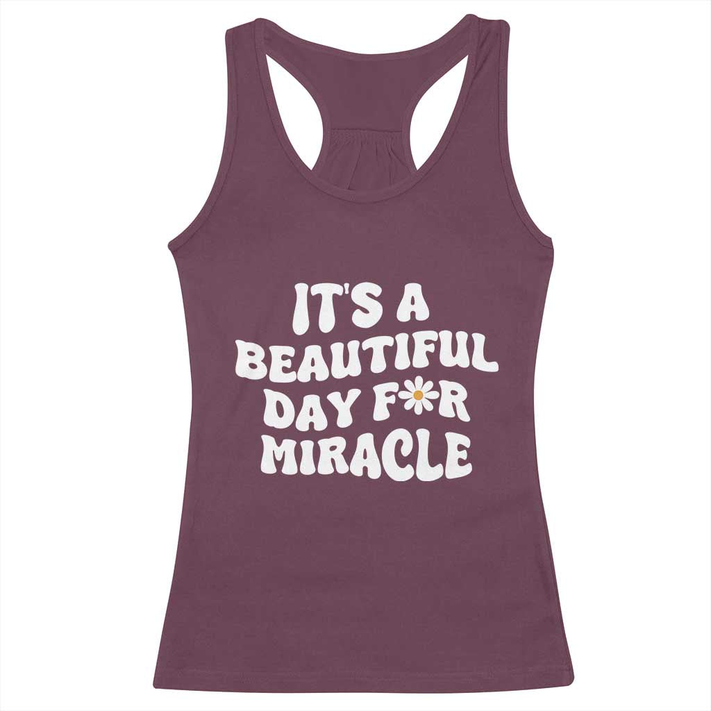 IVF Miracle Racerback Tank Top Transfer Day Infertility Support Gift - Wonder Print Shop