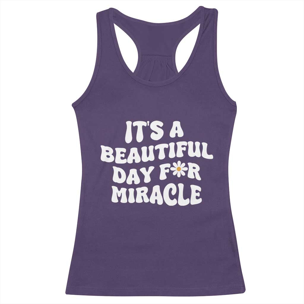 IVF Miracle Racerback Tank Top Transfer Day Infertility Support Gift - Wonder Print Shop