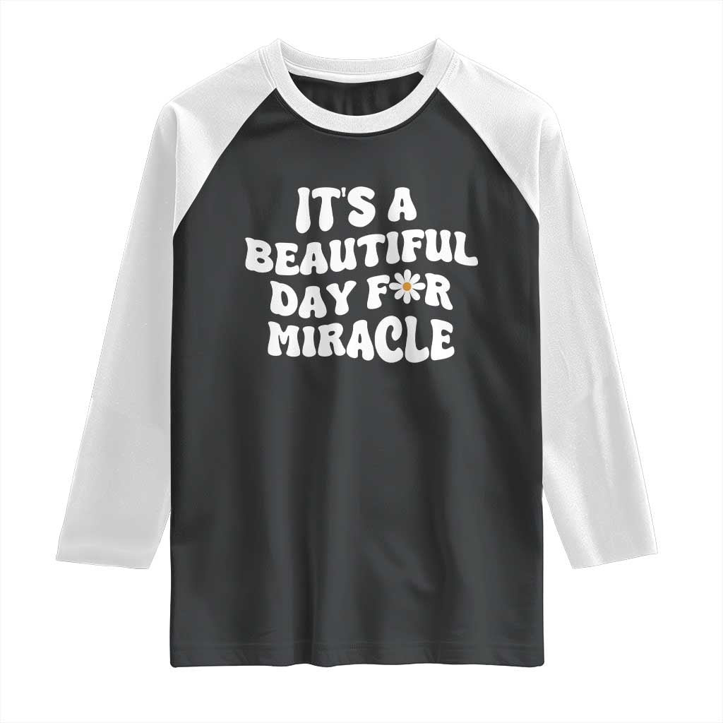 IVF Miracle Raglan Shirt Transfer Day Infertility Support Gift - Wonder Print Shop